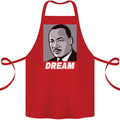 Dream Martin Luther King Black Lives Matter Cotton Apron 100% Organic Red