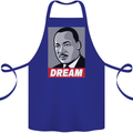 Dream Martin Luther King Black Lives Matter Cotton Apron 100% Organic Royal Blue