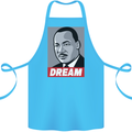Dream Martin Luther King Black Lives Matter Cotton Apron 100% Organic Turquoise