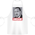 Dream Martin Luther King Black Lives Matter Cotton Apron 100% Organic White