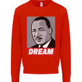 Dream Martin Luther King Black Lives Matter Kids Sweatshirt Jumper Bright Red