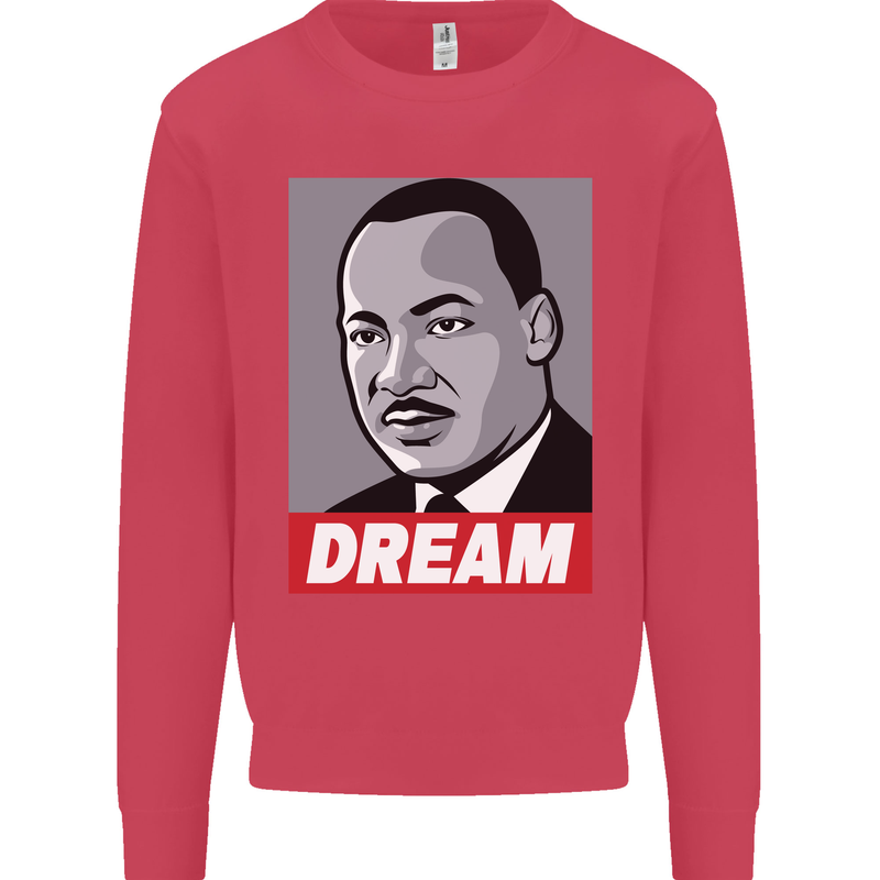 Dream Martin Luther King Black Lives Matter Kids Sweatshirt Jumper Heliconia