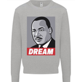 Dream Martin Luther King Black Lives Matter Kids Sweatshirt Jumper Sports Grey