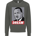 Dream Martin Luther King Black Lives Matter Kids Sweatshirt Jumper Storm Grey