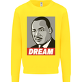 Dream Martin Luther King Black Lives Matter Kids Sweatshirt Jumper Yellow