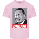 Dream Martin Luther King Black Lives Matter Kids T-Shirt Childrens Light Pink