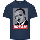 Dream Martin Luther King Black Lives Matter Kids T-Shirt Childrens Navy Blue