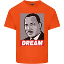 Dream Martin Luther King Black Lives Matter Kids T-Shirt Childrens Orange