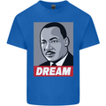 Dream Martin Luther King Black Lives Matter Kids T-Shirt Childrens Royal Blue