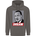Dream Martin Luther King Black Lives Matter Mens 80% Cotton Hoodie Charcoal