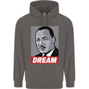 Dream Martin Luther King Black Lives Matter Mens 80% Cotton Hoodie Charcoal