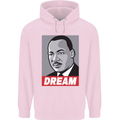 Dream Martin Luther King Black Lives Matter Mens 80% Cotton Hoodie Light Pink