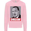 Dream Martin Luther King Black Lives Matter Mens Sweatshirt Jumper Light Pink