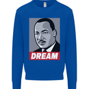 Dream Martin Luther King Black Lives Matter Mens Sweatshirt Jumper Royal Blue