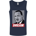Dream Martin Luther King Black Lives Matter Mens Vest Tank Top Navy Blue