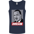 Dream Martin Luther King Black Lives Matter Mens Vest Tank Top Navy Blue