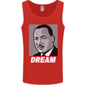 Dream Martin Luther King Black Lives Matter Mens Vest Tank Top Red