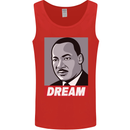 Dream Martin Luther King Black Lives Matter Mens Vest Tank Top Red