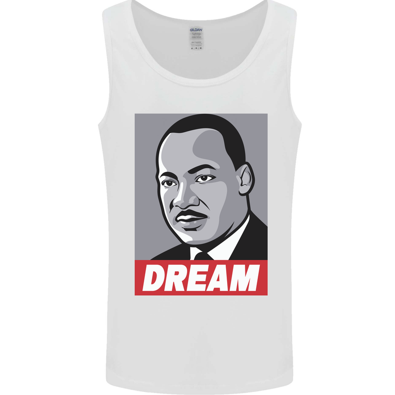 Dream Martin Luther King Black Lives Matter Mens Vest Tank Top White