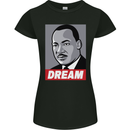 Dream Martin Luther King Black Lives Matter Womens Petite Cut T-Shirt Black