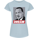 Dream Martin Luther King Black Lives Matter Womens Petite Cut T-Shirt Light Blue