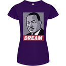 Dream Martin Luther King Black Lives Matter Womens Petite Cut T-Shirt Purple