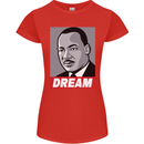 Dream Martin Luther King Black Lives Matter Womens Petite Cut T-Shirt Red