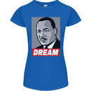 Dream Martin Luther King Black Lives Matter Womens Petite Cut T-Shirt Royal Blue