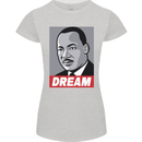 Dream Martin Luther King Black Lives Matter Womens Petite Cut T-Shirt Sports Grey