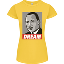 Dream Martin Luther King Black Lives Matter Womens Petite Cut T-Shirt Yellow