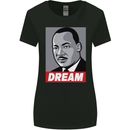 Dream Martin Luther King Black Lives Matter Womens Wider Cut T-Shirt Black