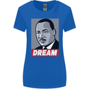 Dream Martin Luther King Black Lives Matter Womens Wider Cut T-Shirt Royal Blue