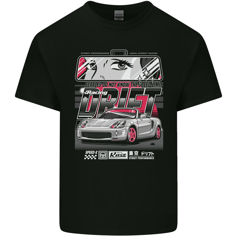 Drift Racing Fearless Don't Know the Speed Limit Kids T-Shirt Childrens Black