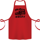 Drifting Come With Me if You Want to Drift Cotton Apron 100% Organic Red