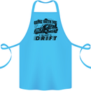 Drifting Come With Me if You Want to Drift Cotton Apron 100% Organic Turquoise