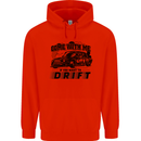 Drifting Come With Me if You Want to Drift Mens 80% Cotton Hoodie Bright Red