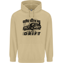 Drifting Come With Me if You Want to Drift Mens 80% Cotton Hoodie Sand