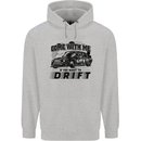 Drifting Come With Me if You Want to Drift Mens 80% Cotton Hoodie Sports Grey