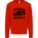 Drifting Come With Me if You Want to Drift Mens Sweatshirt Jumper Bright Red