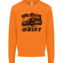 Drifting Come With Me if You Want to Drift Mens Sweatshirt Jumper Orange