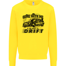 Drifting Come With Me if You Want to Drift Mens Sweatshirt Jumper Yellow