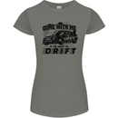 Drifting Come With Me if You Want to Drift Womens Petite Cut T-Shirt Charcoal