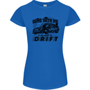 Drifting Come With Me if You Want to Drift Womens Petite Cut T-Shirt Royal Blue