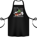 Drifting Home for Christmas Car Drift Funny Xmas Cotton Apron 100% Organic Black