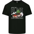 Drifting Home for Christmas Car Drift Funny Xmas Kids T-Shirt Childrens Black