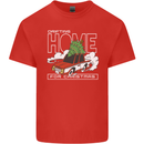 Drifting Home for Christmas Car Drift Funny Xmas Mens Cotton T-Shirt Tee Top Red