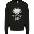 Dripping With Evil Skull Goth Gothic Heavy Metal Mens Sweatshirt Jumper Black