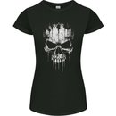Dripping With Evil Skull Goth Gothic Heavy Metal Womens Petite Cut T-Shirt Black