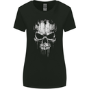 Dripping With Evil Skull Goth Gothic Heavy Metal Womens Wider Cut T-Shirt Black