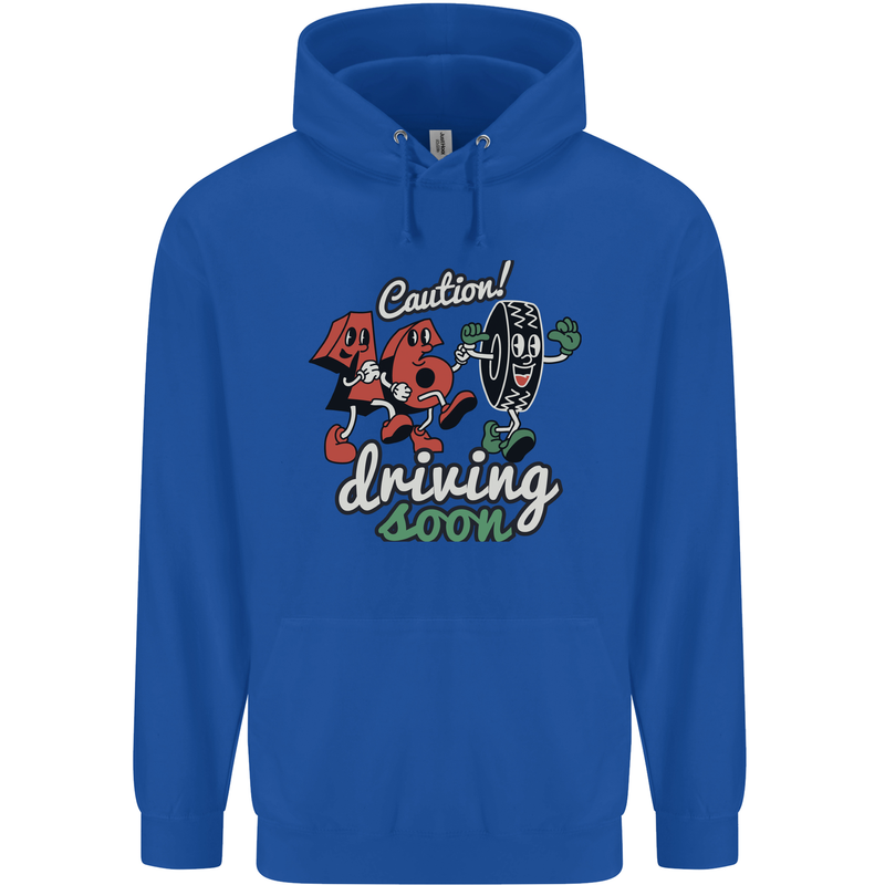 Driving Soon New Driver 16th Birthday Learner Childrens Kids Hoodie Royal Blue